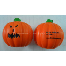 Hallowmas Gift Pumpkin Shaped PU Foam Anti Stress Ball